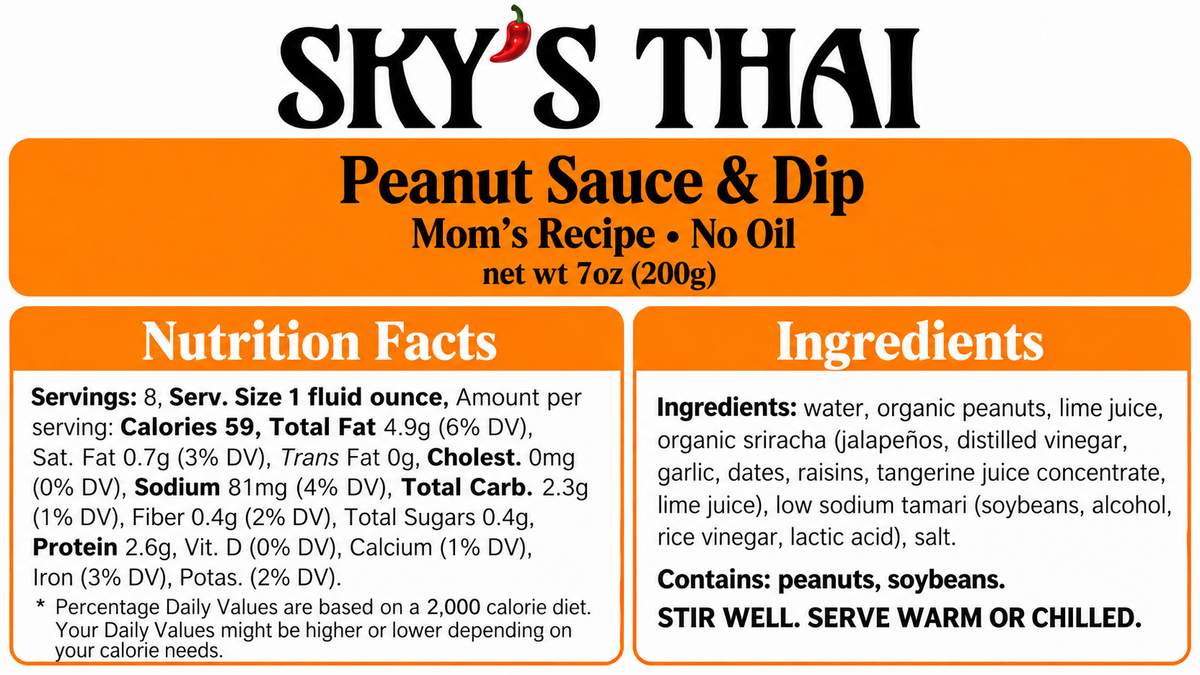 Sky’s Thai Dip Bundle